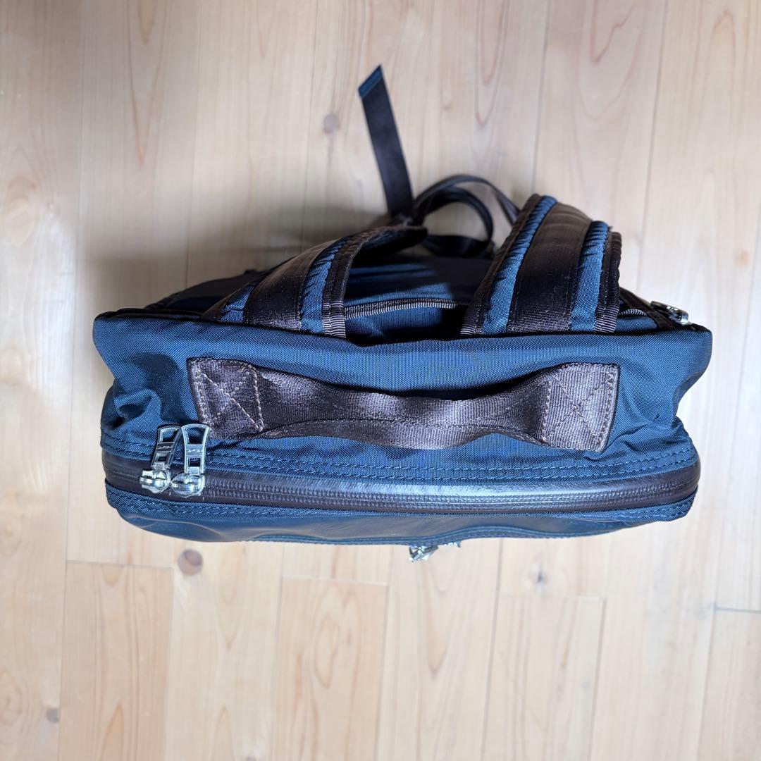 マスターピース STREAM 2wayブリーフケース　ネイビー　美品