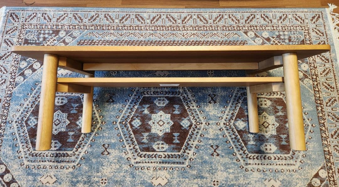 木製センターテーブル・ライトブラウン