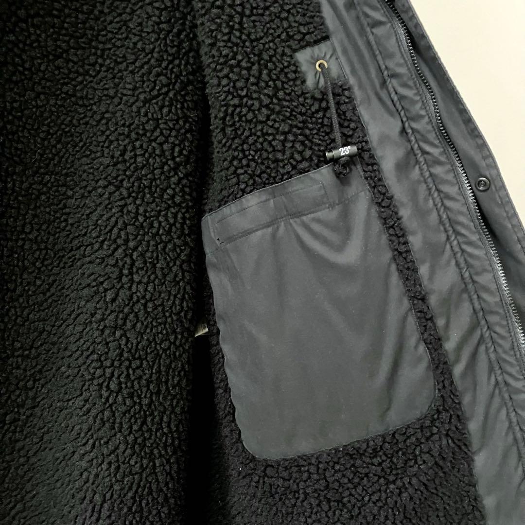 23区SPORT ベンチコート 裏ボア 黒 ブラック