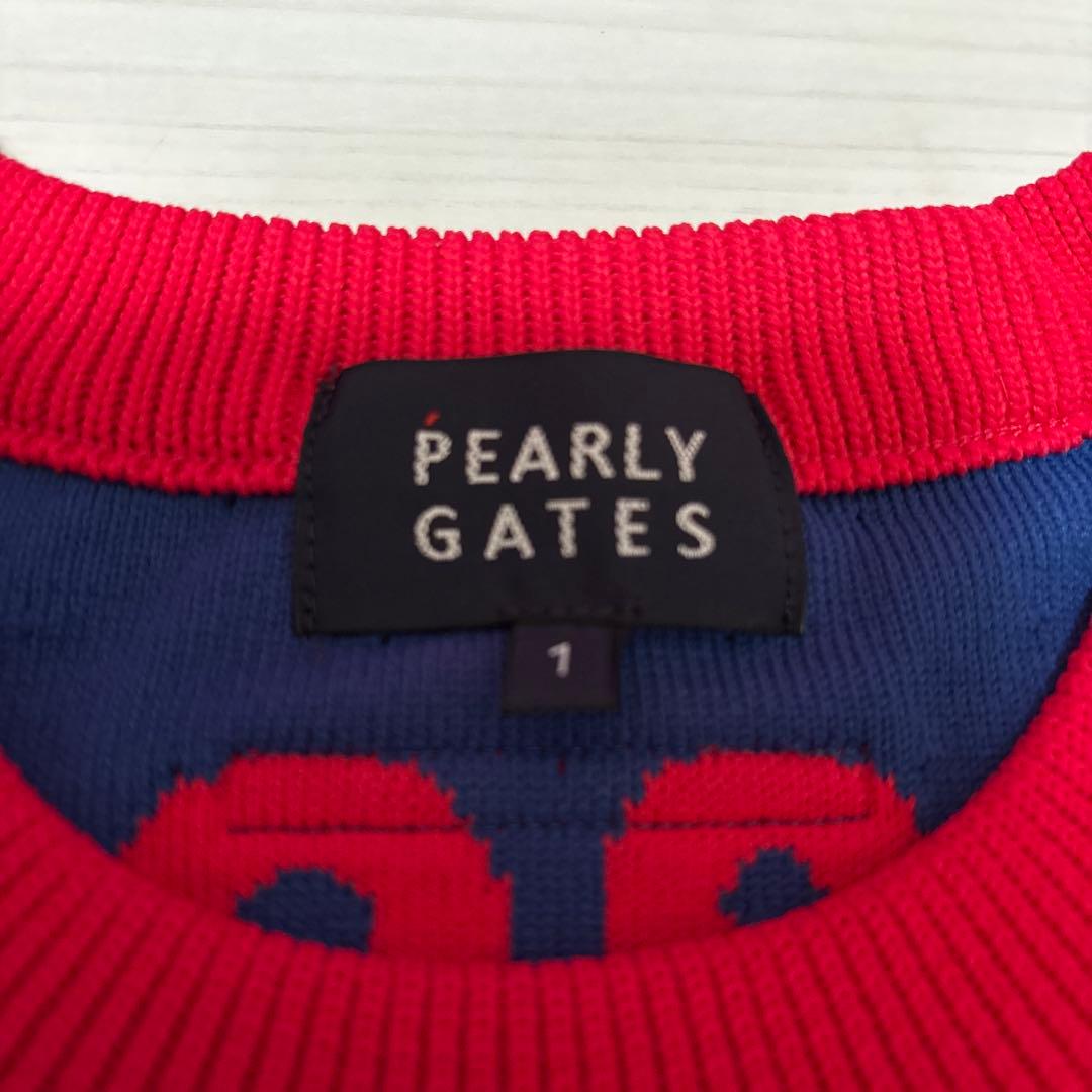 パーリーゲイツ　赤セーター、 紺色スカート、未使用品