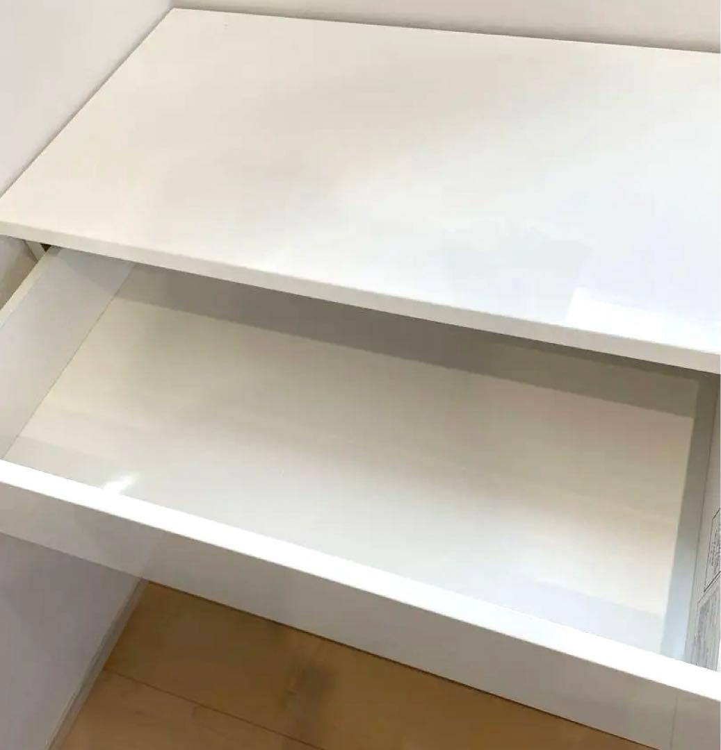 ニトリ　ローチェスト　ホワイト　3段　フォウ　80 WH