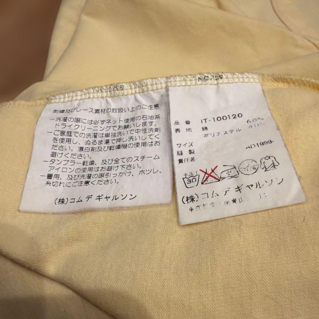 コムデギャルソンオムオム　Tシャツ　刺繍