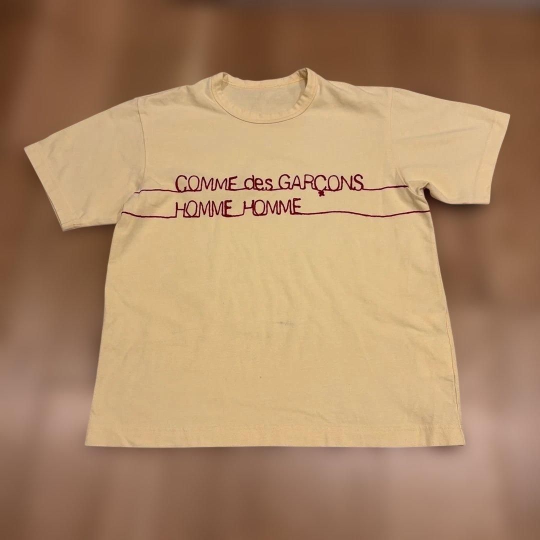 コムデギャルソンオムオム　Tシャツ　刺繍