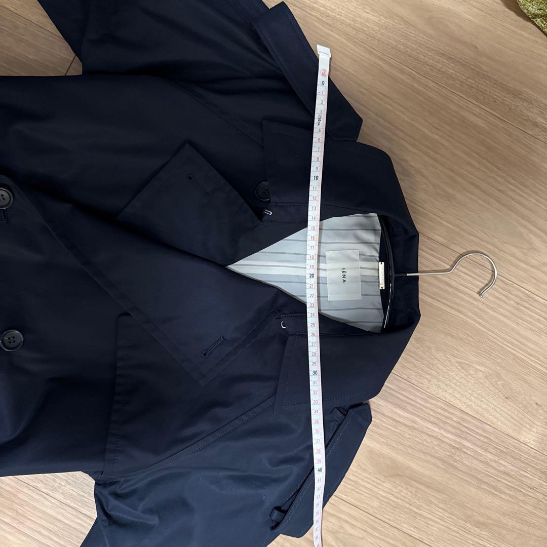 イエナ　トレンチロングコート 36 ネイビー 2025春発売