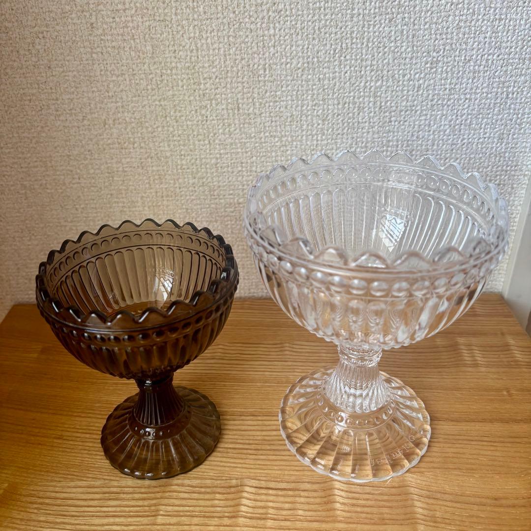 美品　イッタラ×マリメッコ　マリボウル クリアＬ＋サンド（廃盤）S 2点セット