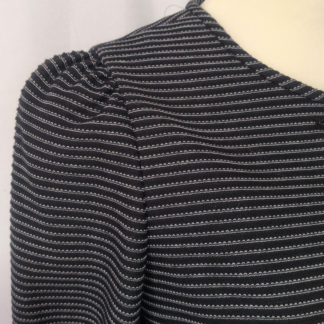 未使用☆M’S GRACY♡ノーカラージャケット ブラックとホワイトボーダー