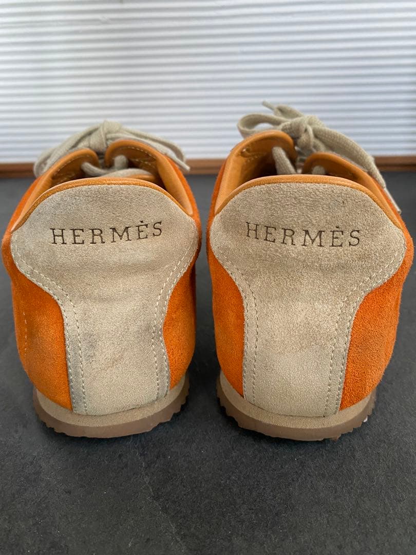 【美品】HERMES スニーカー　H スエード