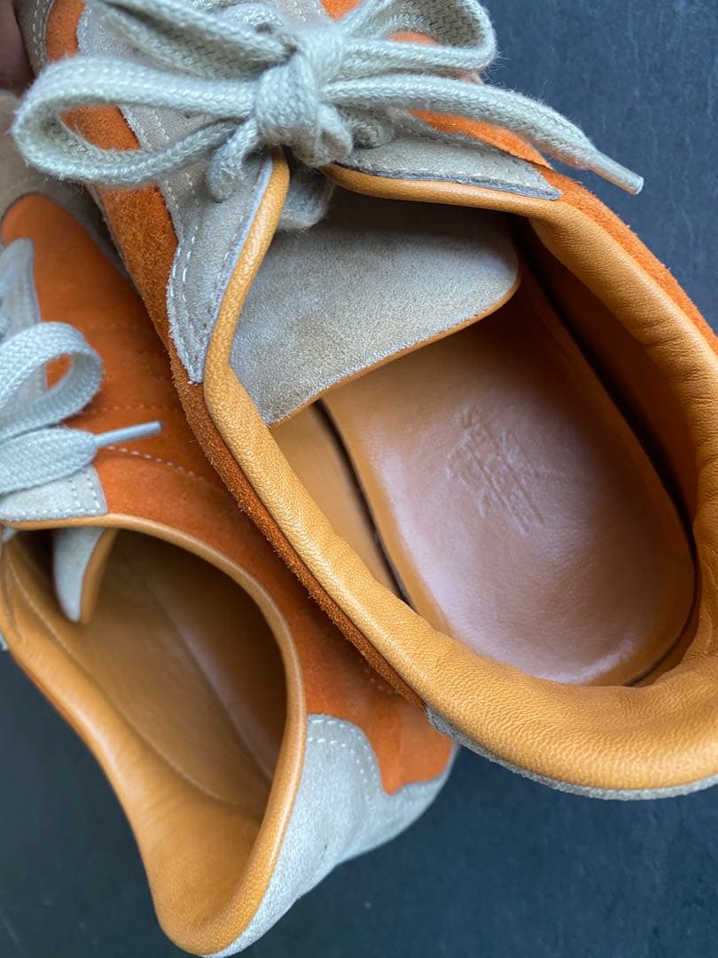 【美品】HERMES スニーカー　H スエード