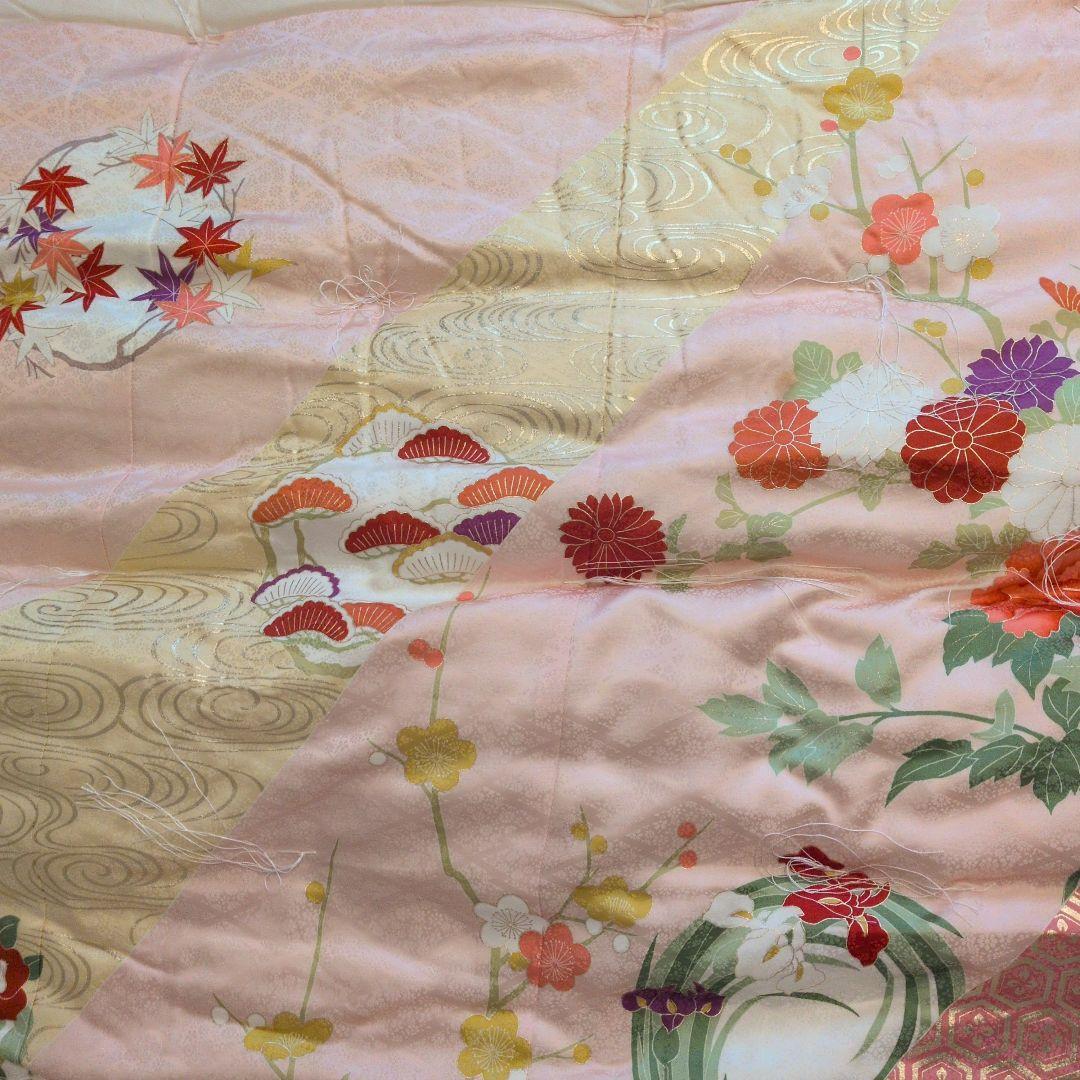 【新品未使用】高級婚礼布団　掛け1枚、敷1枚 セット昭和レトロ