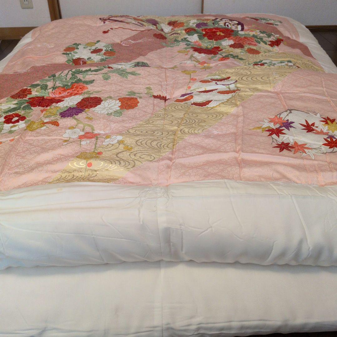 【新品未使用】高級婚礼布団　掛け1枚、敷1枚 セット昭和レトロ