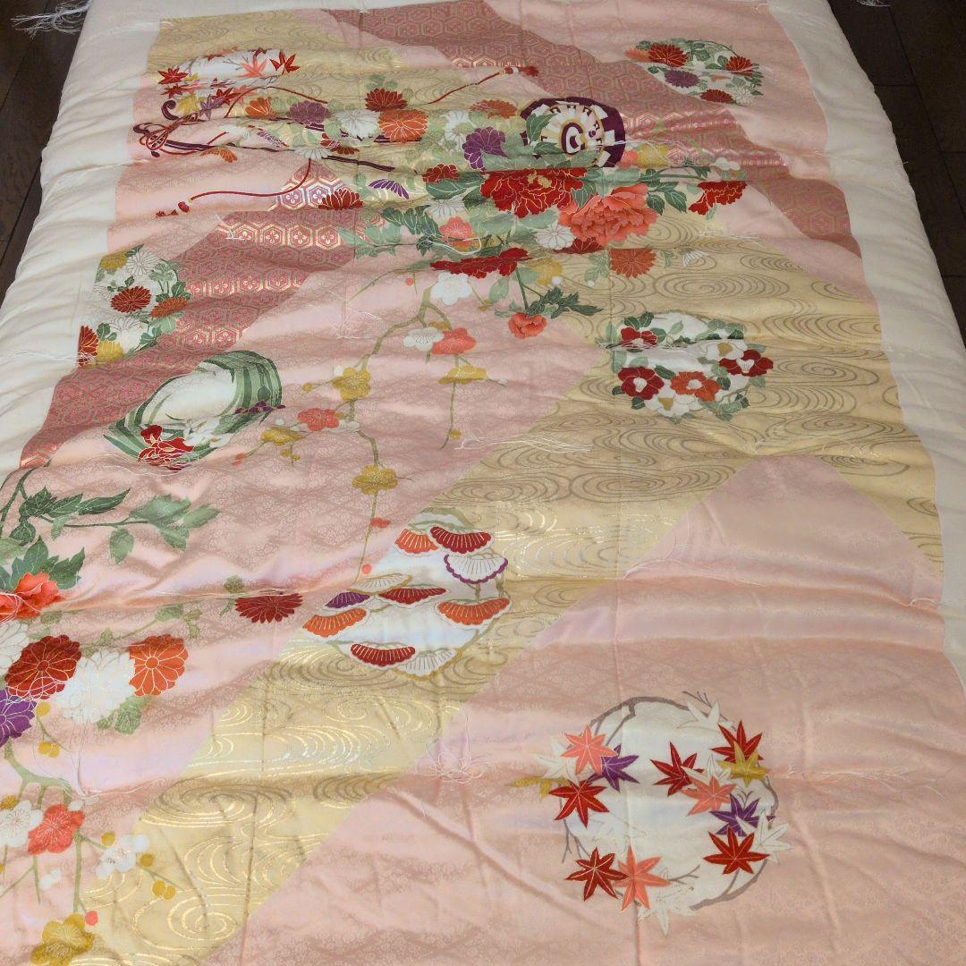 【新品未使用】高級婚礼布団　掛け1枚、敷1枚 セット昭和レトロ