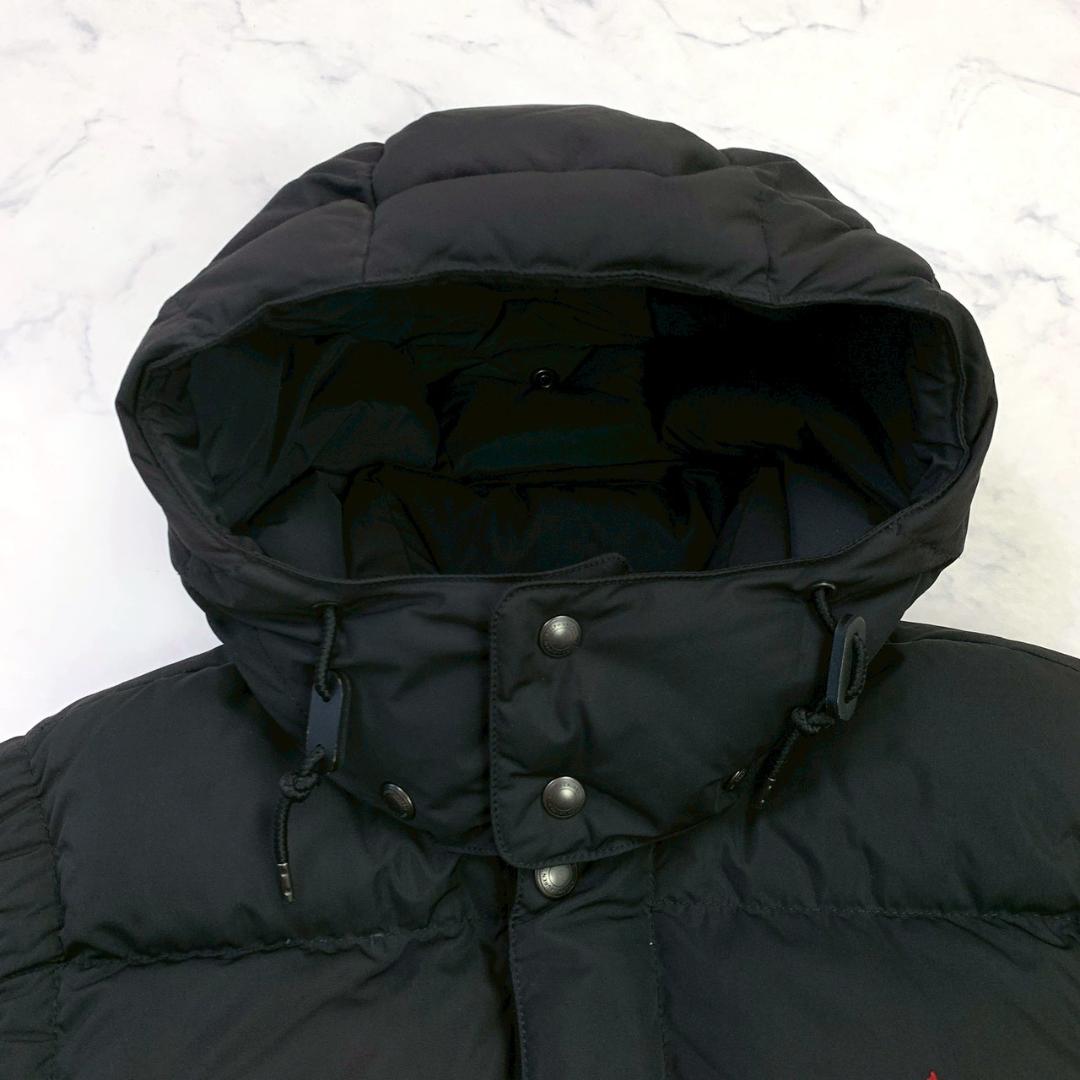 ポロラルフローレン ダウンベスト ポニー刺繍 ブラック M　E046