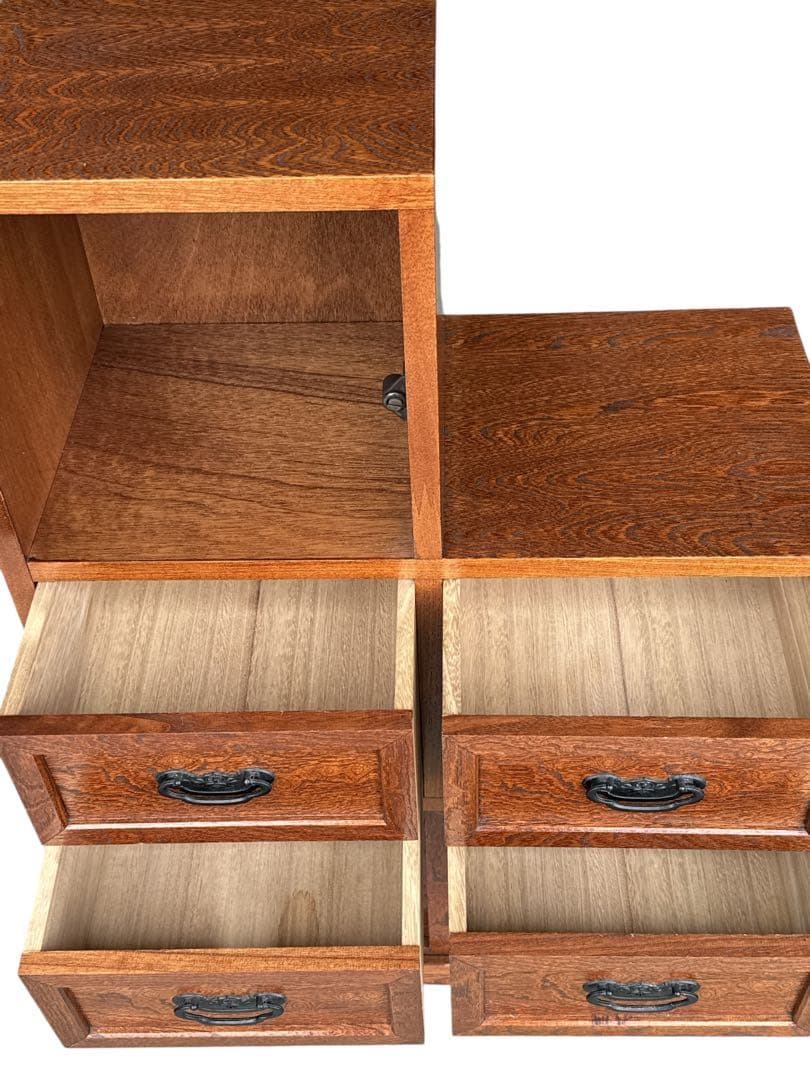 民芸調 階段箪笥 右下がり　アンティーク