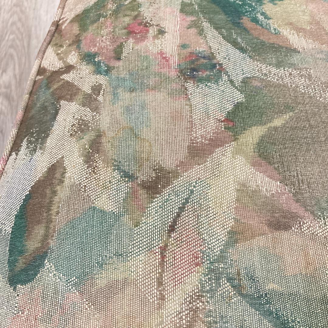 【マルニ】猫脚　ダイニングチェア　花柄　鋲打ち　椅子 B