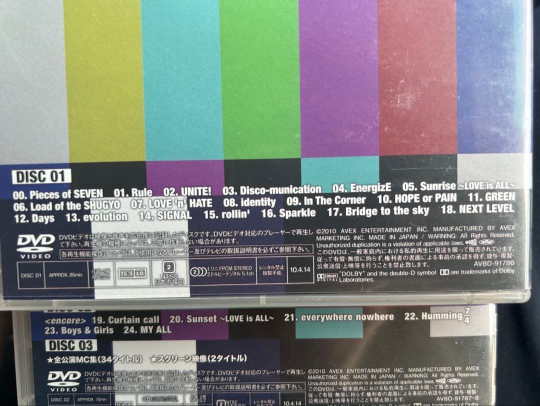 浜崎あゆみ　ライブDVD 10枚セット