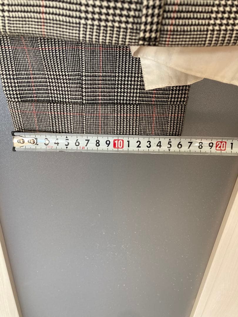 PT01 DRAPERグレンチェック 1プリーツ スラックス　秋冬