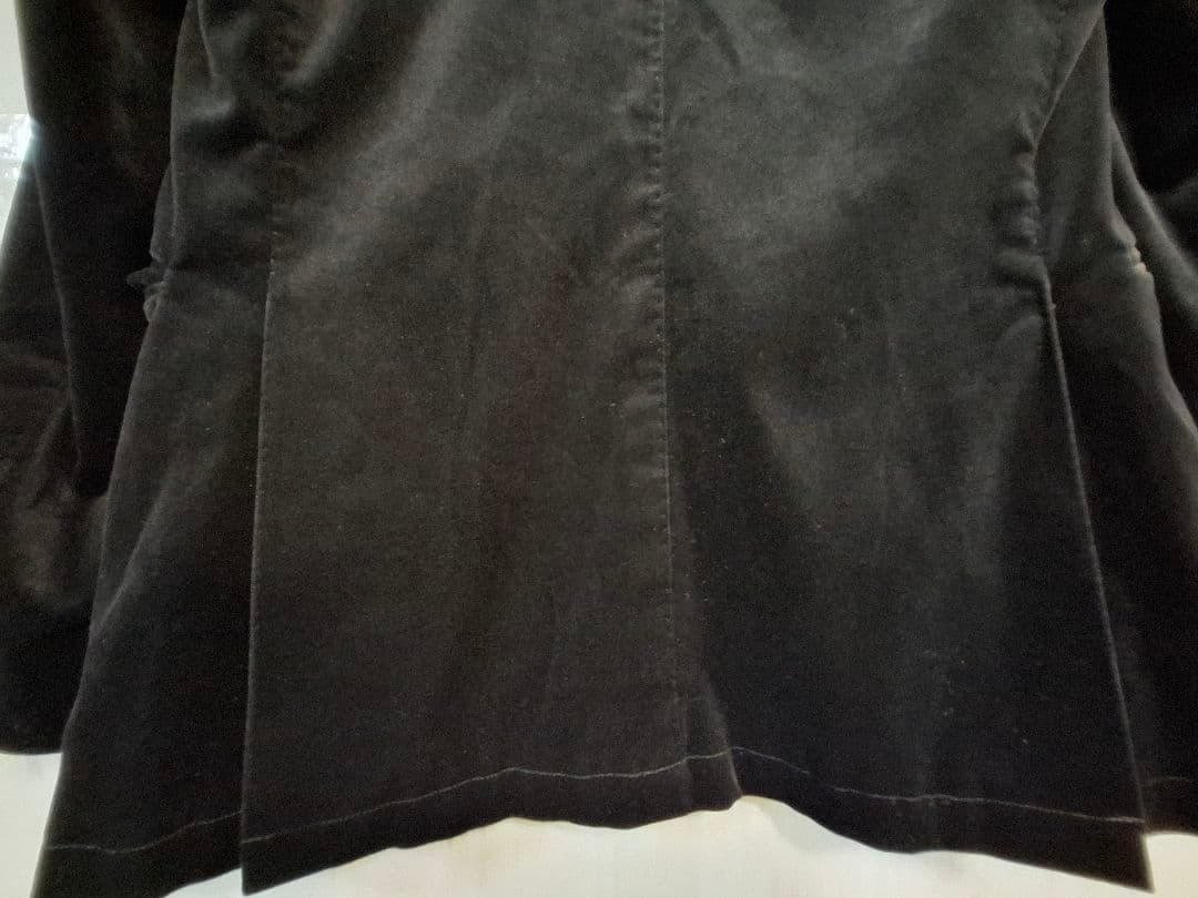 美品 BURBERRY BLACK LABEL ベロアテーラードジャケット L