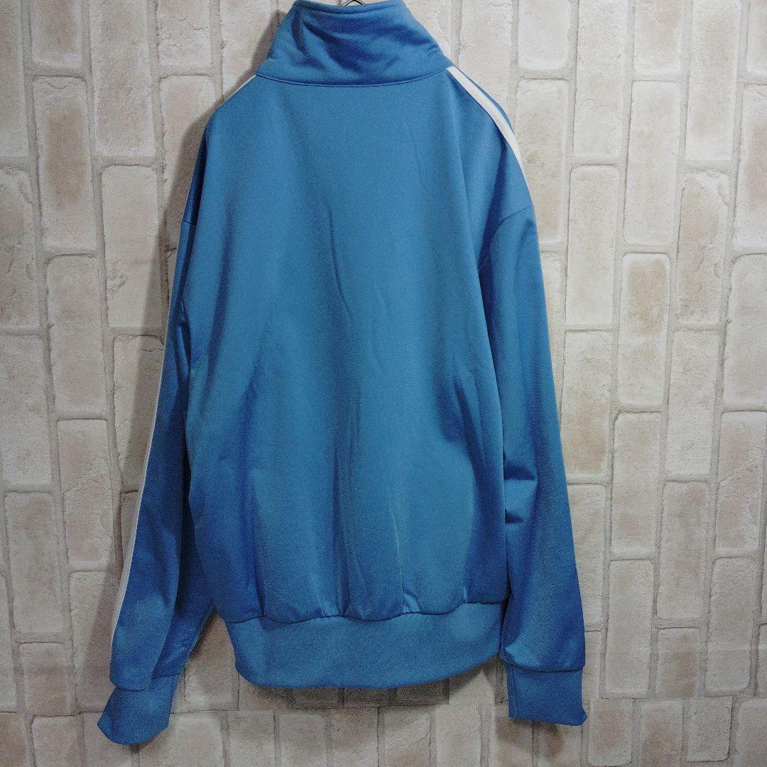 アディダス　トラックジャケット　ジャージ　水色　ライトブルー