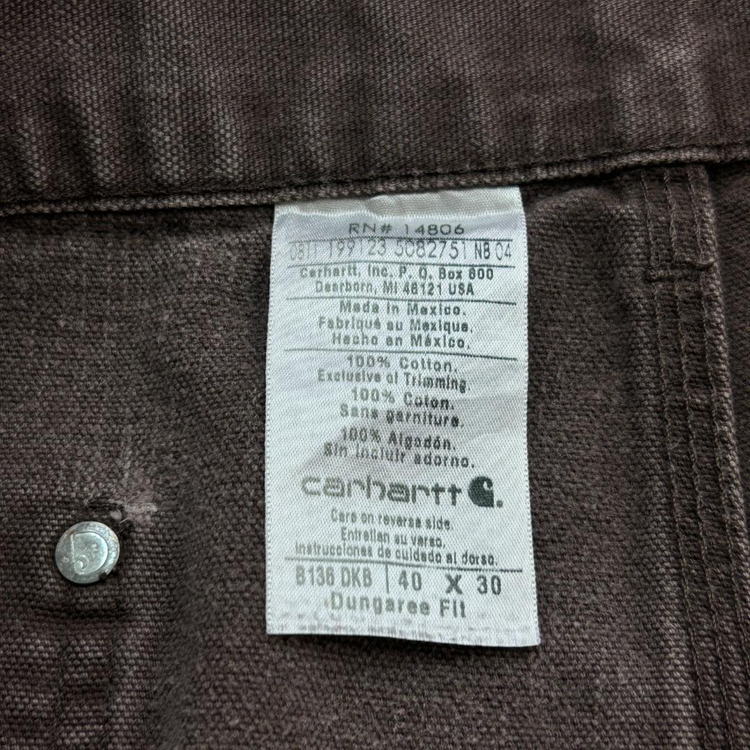 .*様 Carhartt　ダブルニーダックペインターパンツ　W39　ダークブラウ