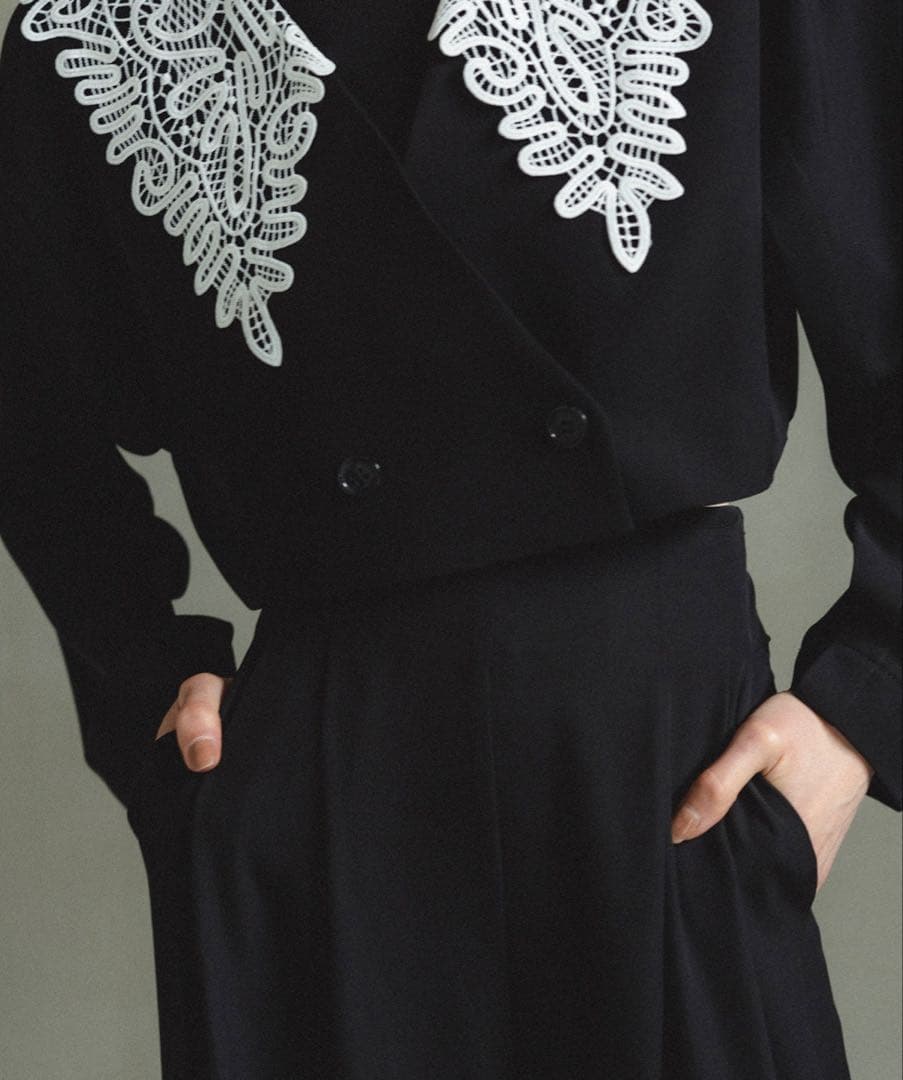 et.UNiVER Big collar セットアップ パンツドレス