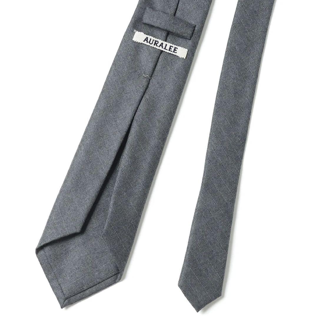 小物 24aw WOOL FULLING FLANNEL STRIPE TIE