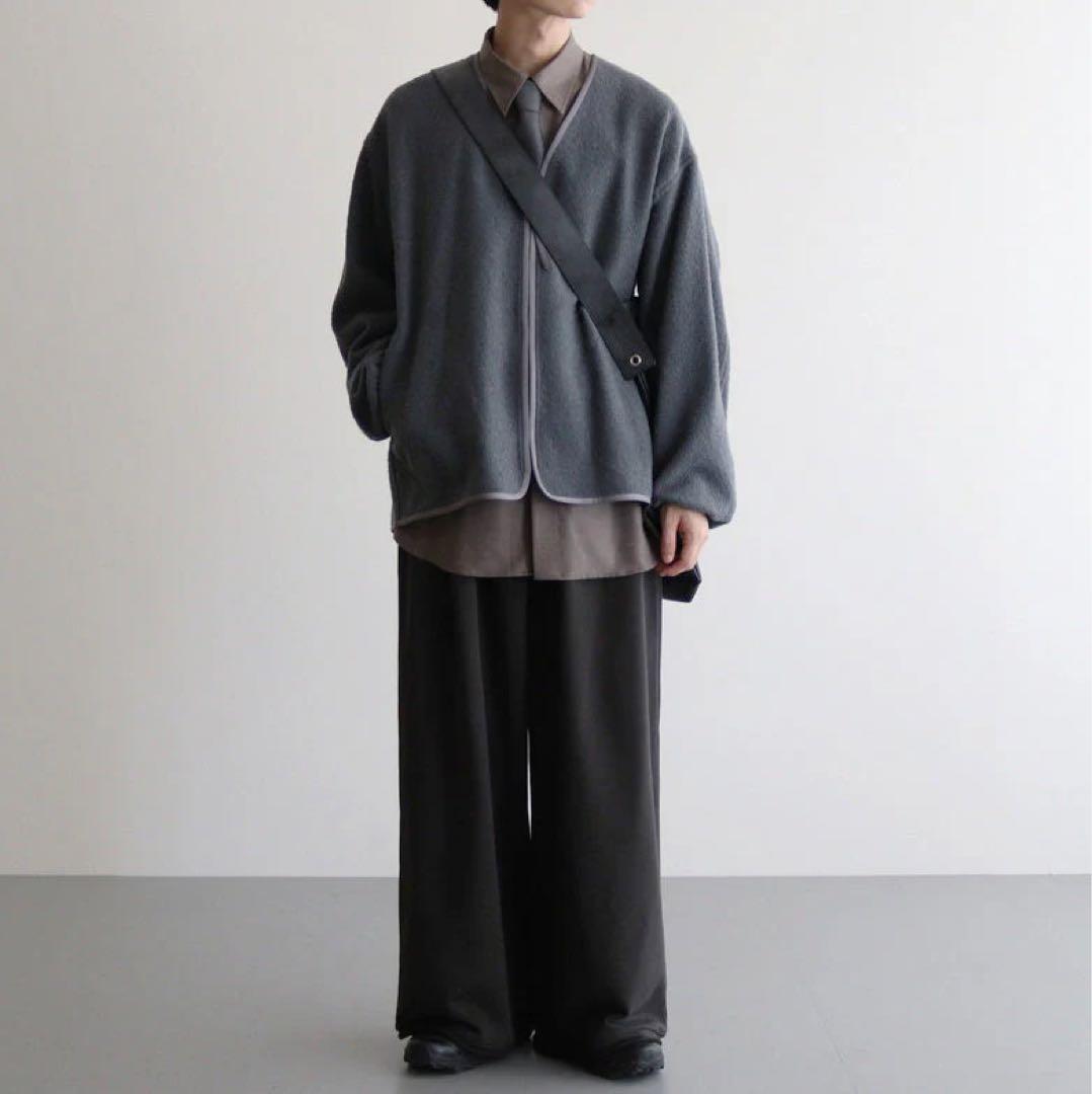 小物 24aw WOOL FULLING FLANNEL STRIPE TIE