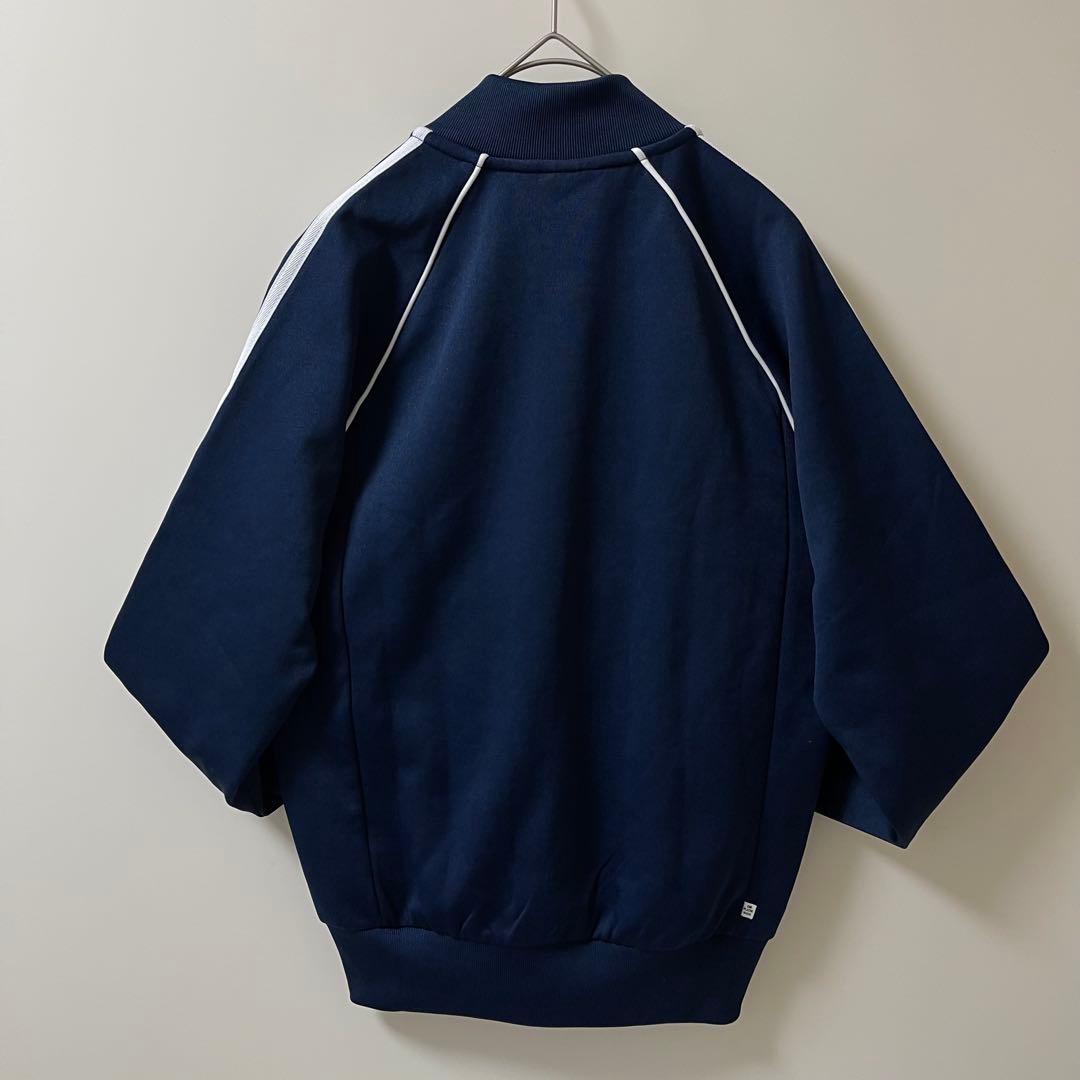 XS新品】あのちゃんアディダス刺繍トラックジャケット古着ジャージトップ紺ネイビー