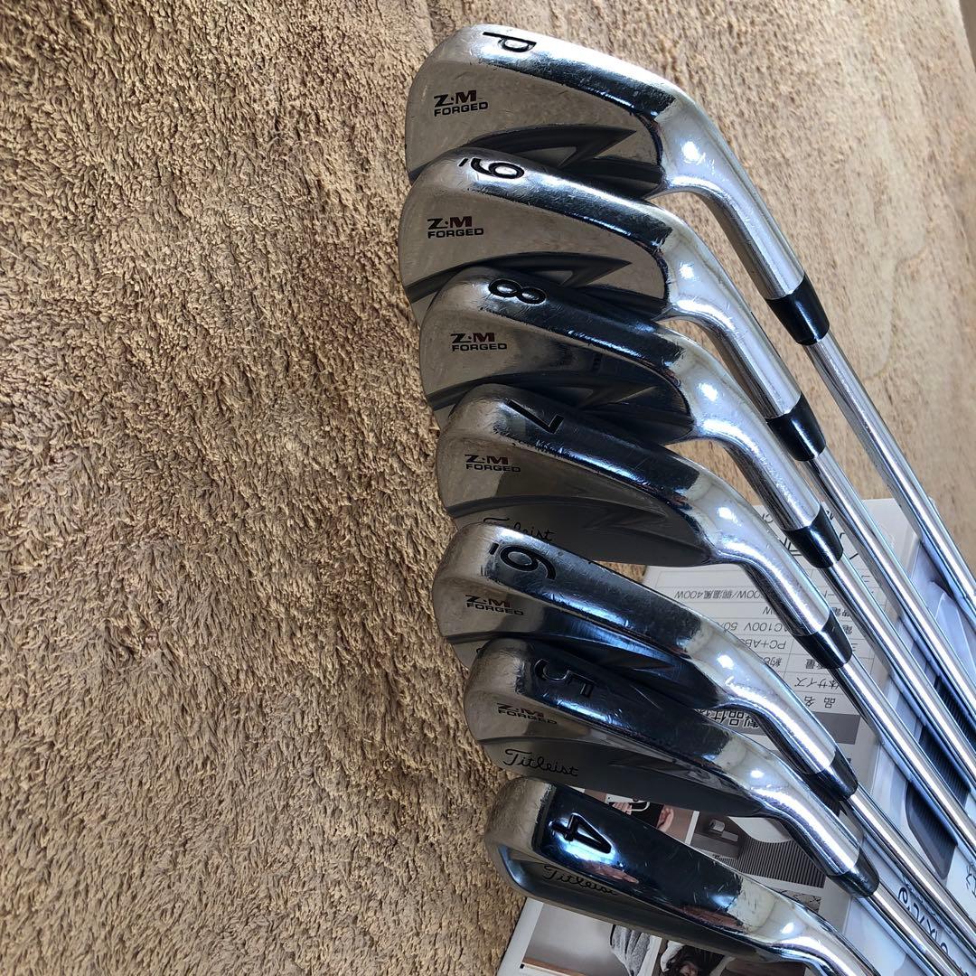 【希少】タイトリストZ・M FORGED アイアン 6本 Z・B 4番の計７本