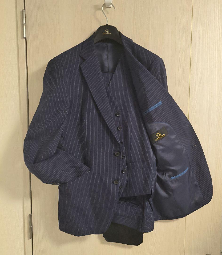 GARNIER ネイビー 3Pスーツ　Lサイズ