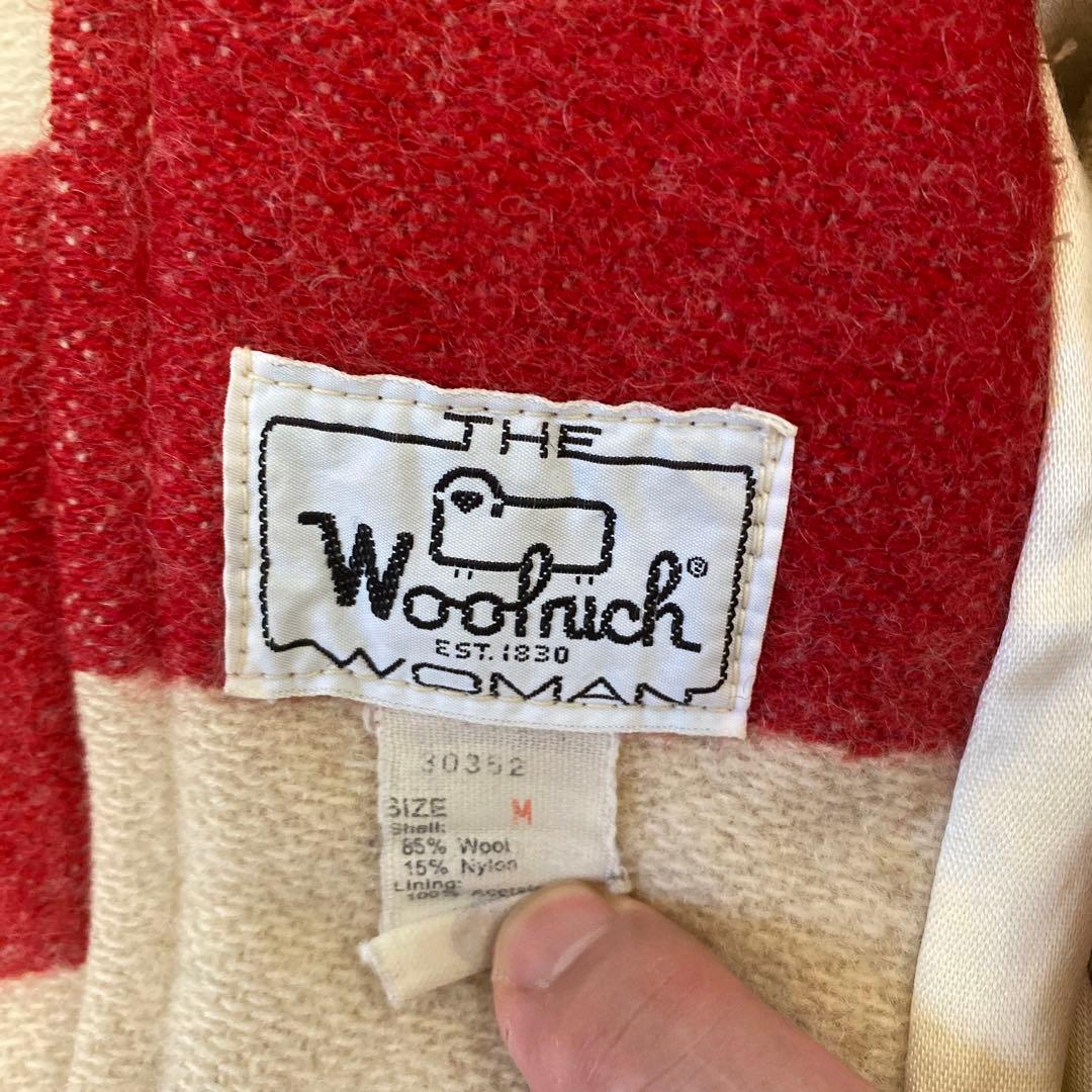 70,sヴィンテージWoolrich Mサイズ ストライプ ダッフルコート