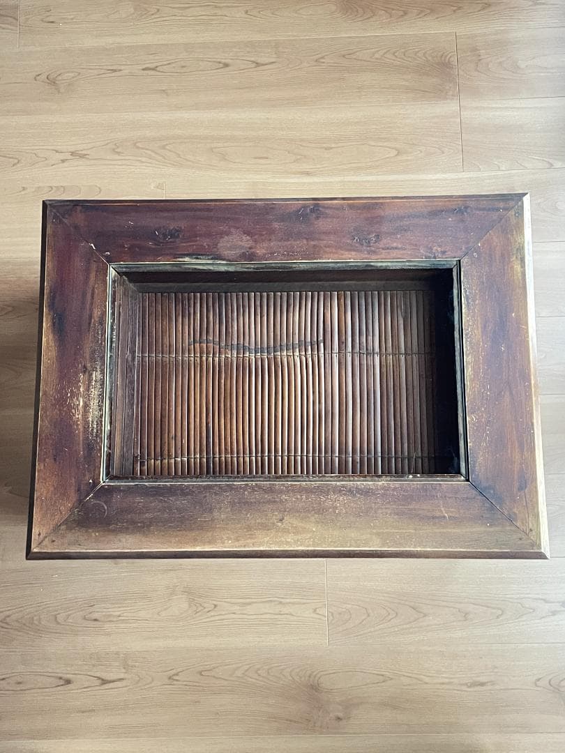 ク*ロ様 【レトロ】 ガラス天板センターテーブル｜ヴィンテージ｜引き出し収納付｜