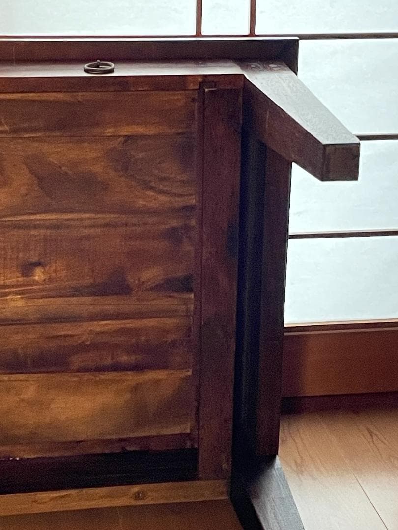 ク*ロ様 【レトロ】 ガラス天板センターテーブル｜ヴィンテージ｜引き出し収納付｜