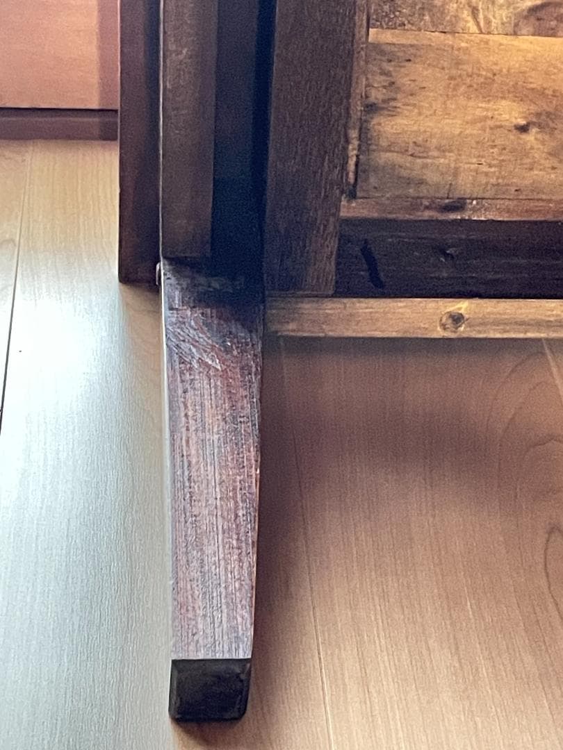 ク*ロ様 【レトロ】 ガラス天板センターテーブル｜ヴィンテージ｜引き出し収納付｜