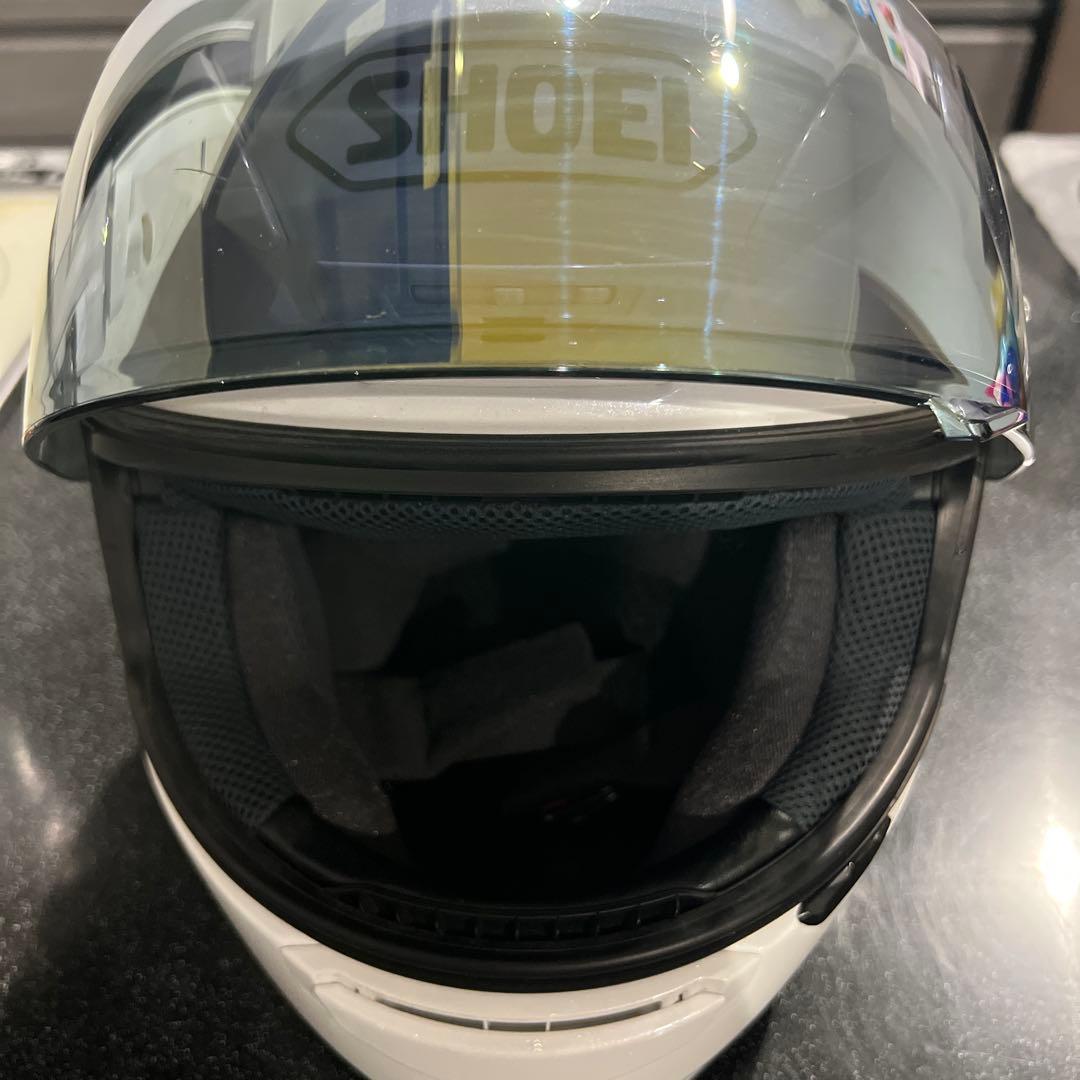 SHOEI フルフェイスヘルメット ホワイト ミラーシールド