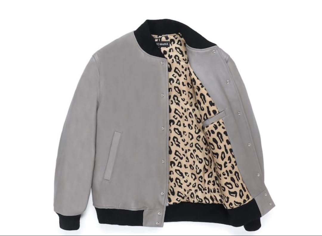 【WACKO MARIA】LEATHER VARSITY JACKET