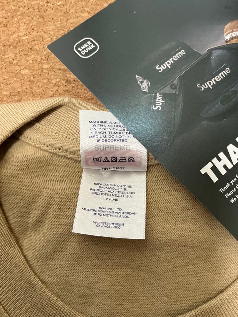 トップス supreme box logo tee camo khaki (23FW) L