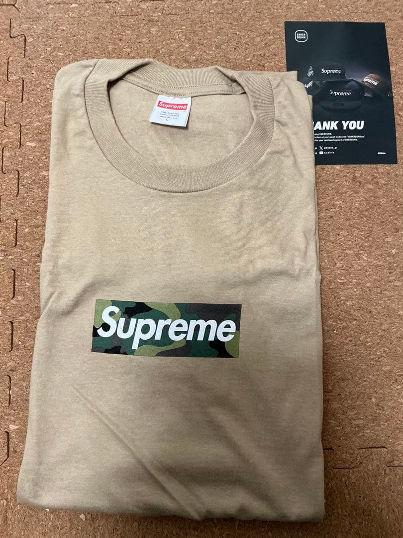 トップス supreme box logo tee camo khaki (23FW) L