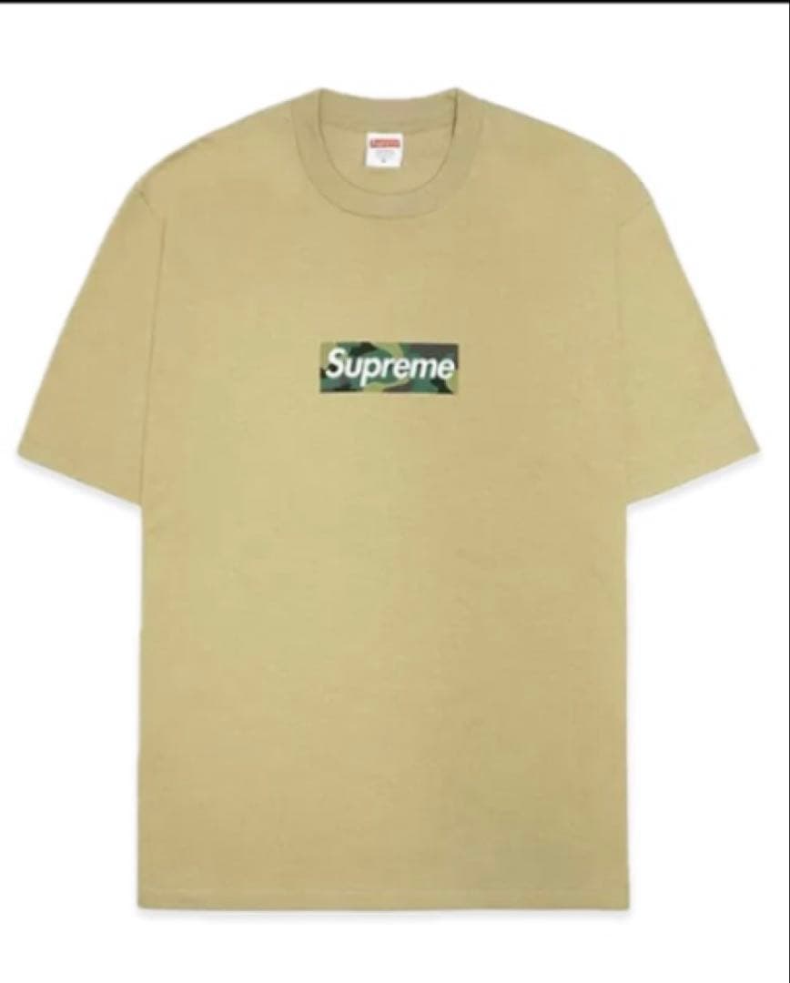 トップス supreme box logo tee camo khaki (23FW) L