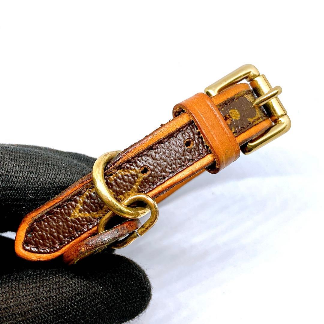 891 ルイヴィトン モノグラム　首輪　犬　猫　ペット用　コリエバクスター