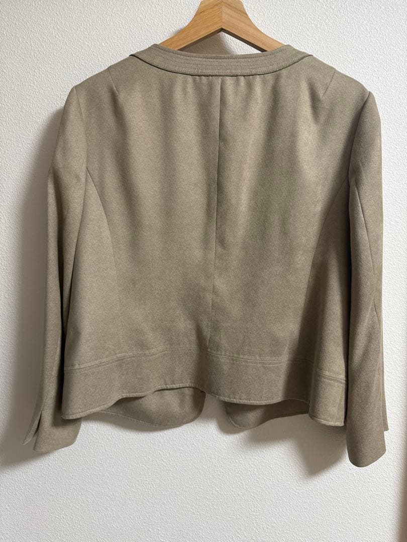 すずらん【大きいサイズ46】23区　クリーニング済　ノーカラージャケット