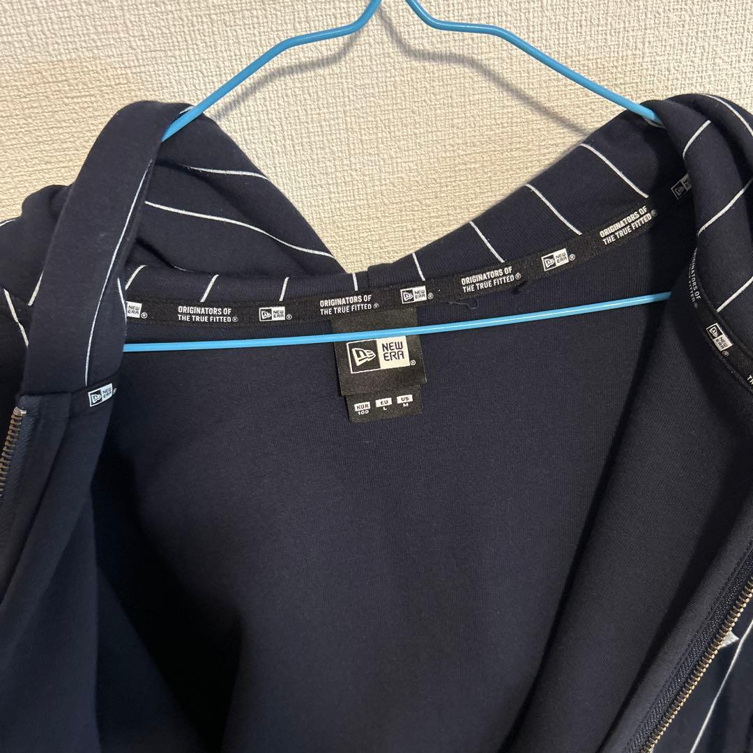 【レア】フルジップ　パーカーヤンキース ピンストライプ ニューエラ　ジャケット