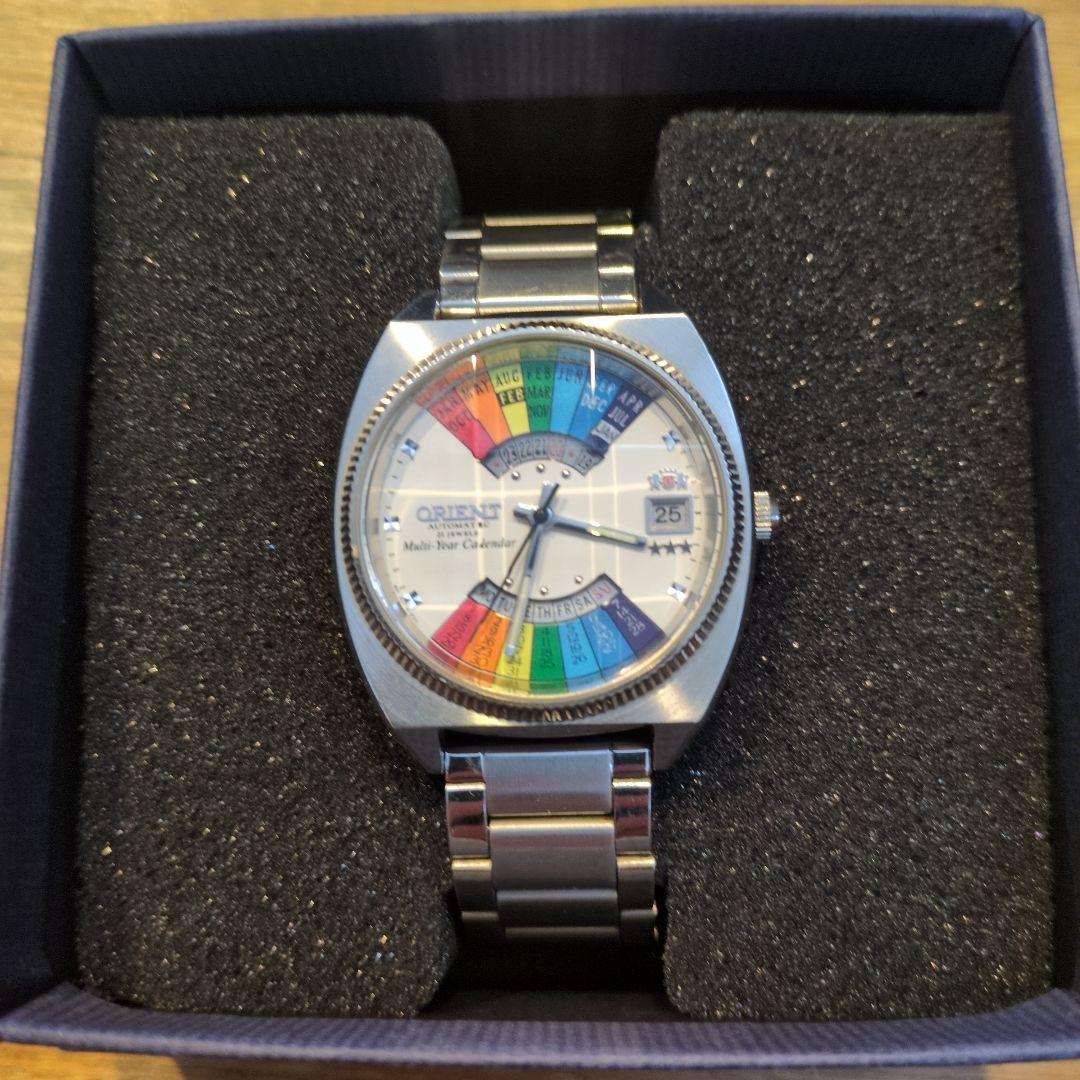 ORIENT 自動巻き時計 デイデイト表示 EU 04CO【レトロ】