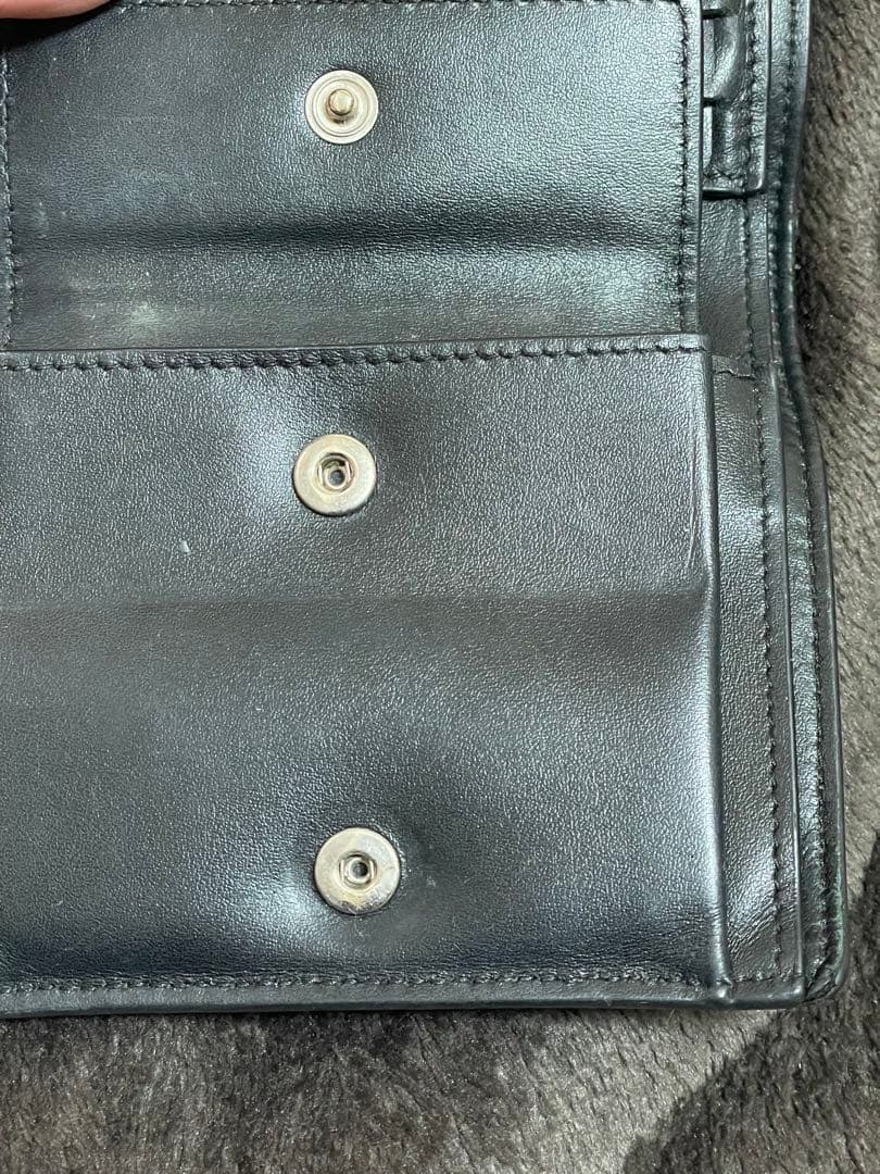 マルジェラ 黒財布 レザー 2つ折り