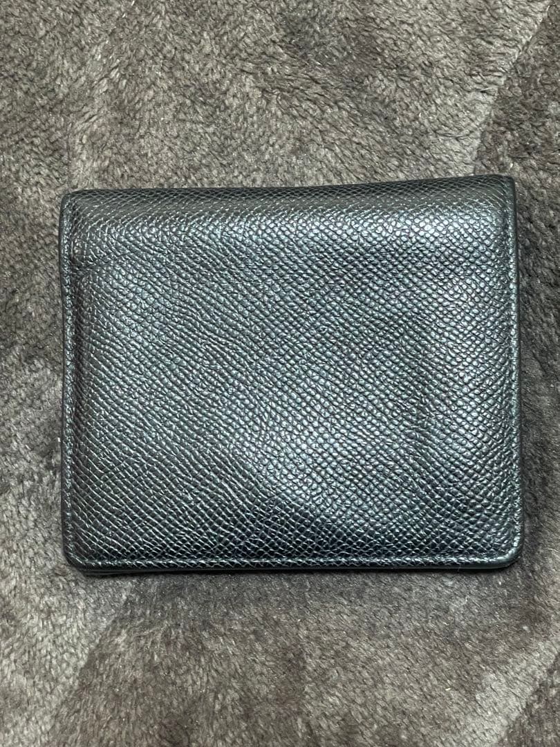 マルジェラ 黒財布 レザー 2つ折り