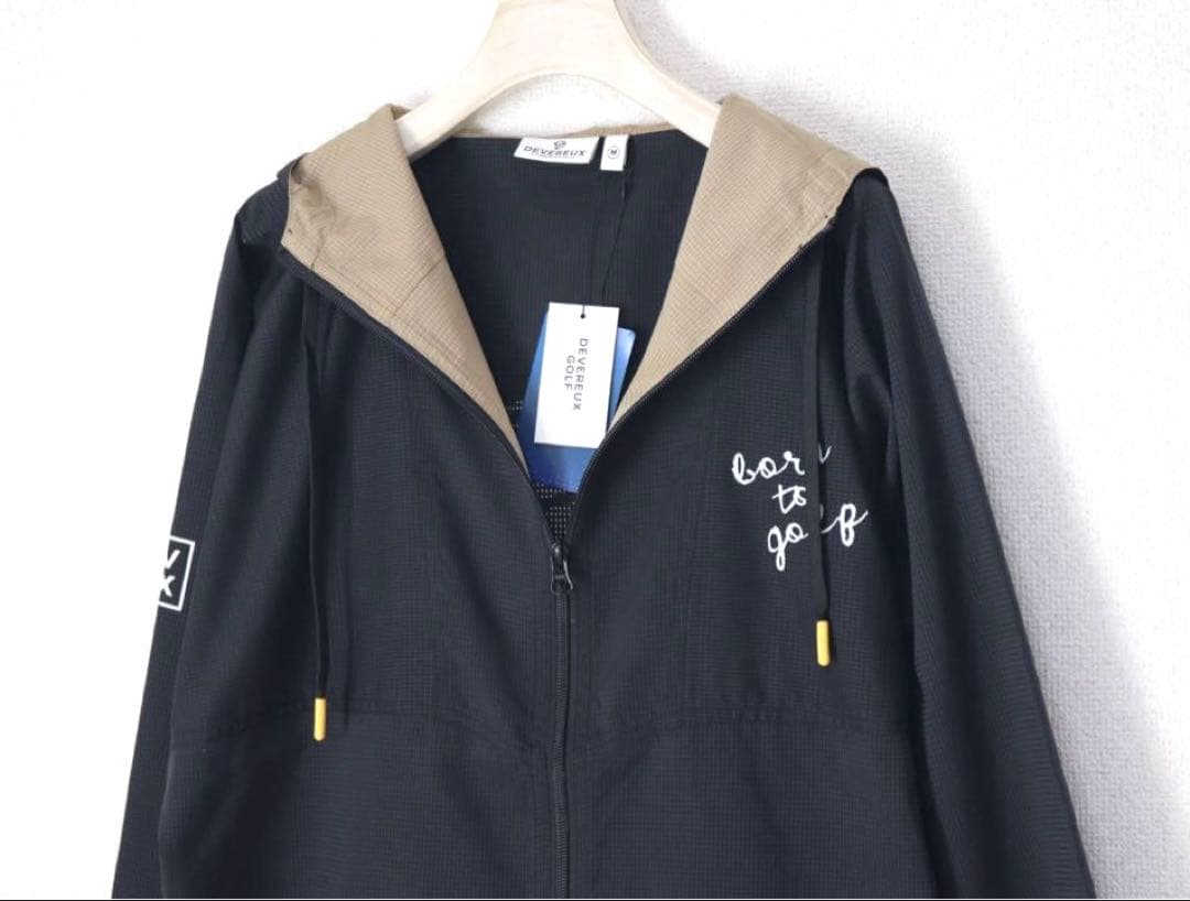 新品未使用【デヴァロー ゴルフ】 メンズ ドットエアーWRブルゾン ブラック Ｍ