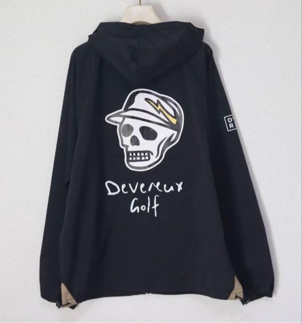 新品未使用【デヴァロー ゴルフ】 メンズ ドットエアーWRブルゾン ブラック Ｍ