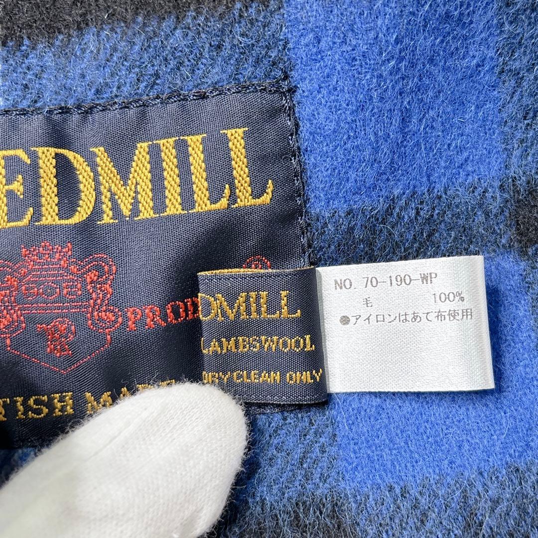 【美品】TWEEDMILL カレドニア・チェック マフラー　ストール　英国製