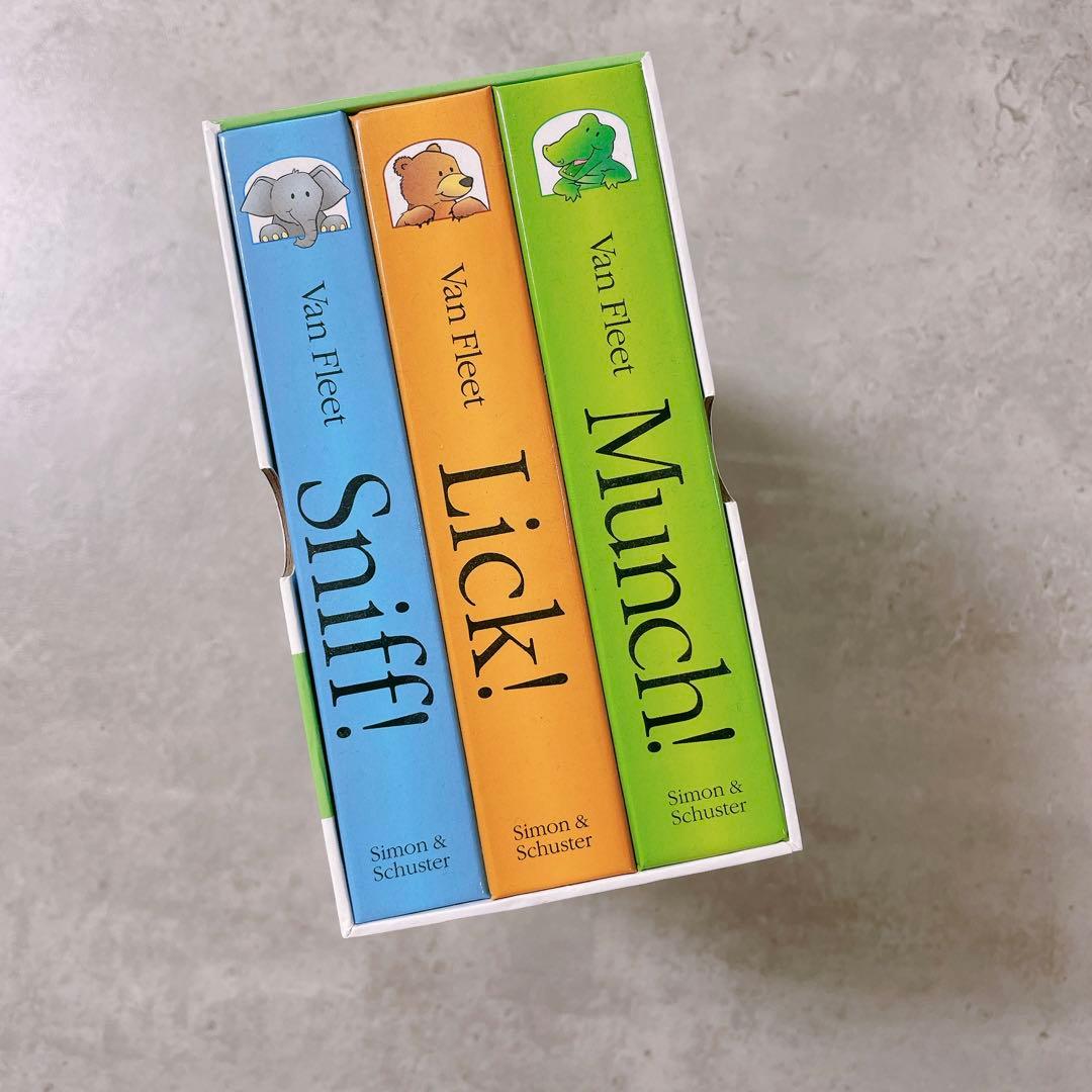 Van Fleet Sniff! Lick! Munch! 仕掛け絵本3冊セット