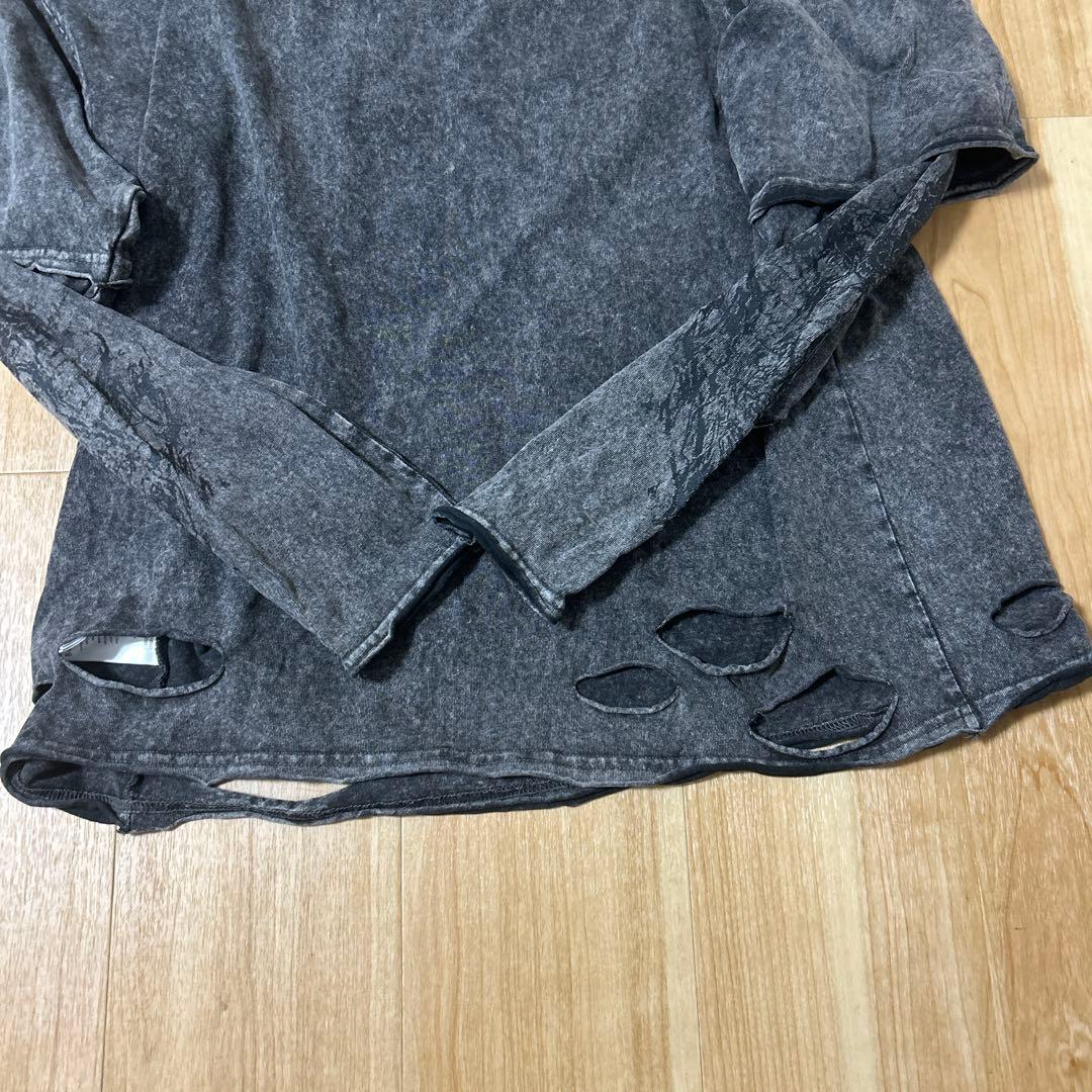 REFLEM/レフレム グランジレイヤードロンT グレー　良品✨