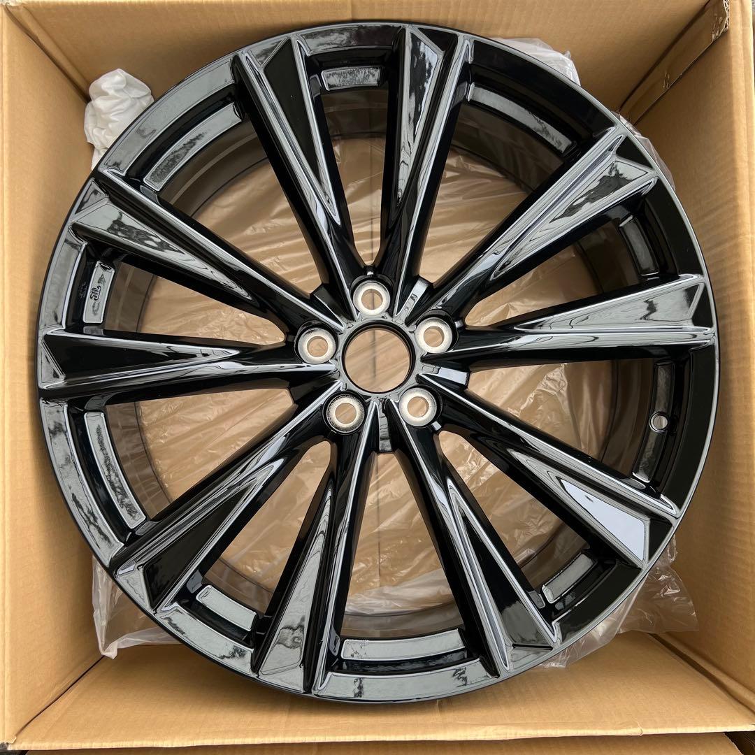 21インチグロスブラック レクサスRX Fスポーツ ホイール 21X8J +30